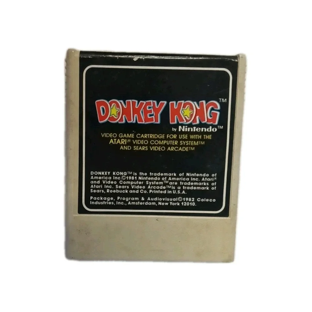 Vtg Atari Coleco Donkey‎ Kong Nintendo Cartridge Game Untested